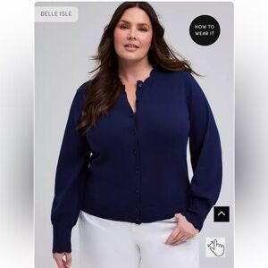 Torrid Belle Isle Scalloped Detail Cardigan